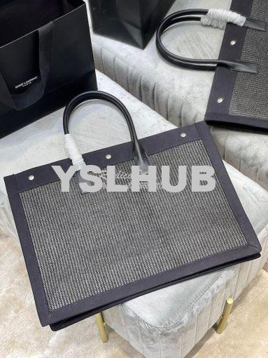 Replica YSL Saint Laurent Rive Gauche Tote Bag In Felt And Leather 499 8