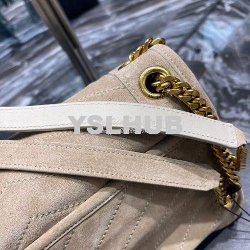 Replica YSL Saint Laurent Niki Medium In Quilted Suede And Smooth Leat 6