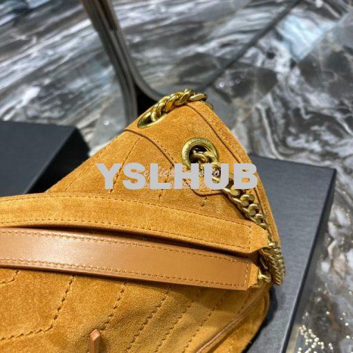 Replica YSL Saint Laurent Niki Medium In Quilted Suede And Smooth Leat 7