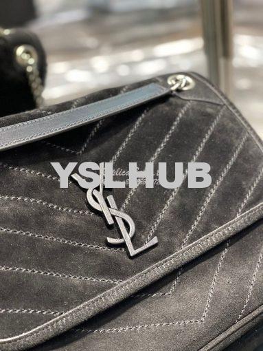 Replica YSL Saint Laurent Niki Medium In Quilted Suede And Smooth Leat 6