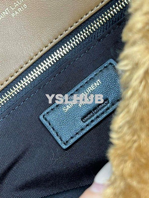 Replica YSL Saint Laurent Puffer Small Medium Bag In Merino Shearling 9