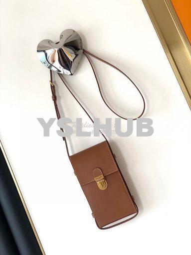 Replica YSL Saint Laurent Tuc Phone Pouch With Strap In Supple Calfski 2