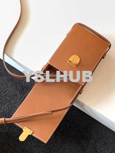 Replica YSL Saint Laurent Tuc Phone Pouch With Strap In Supple Calfski 8