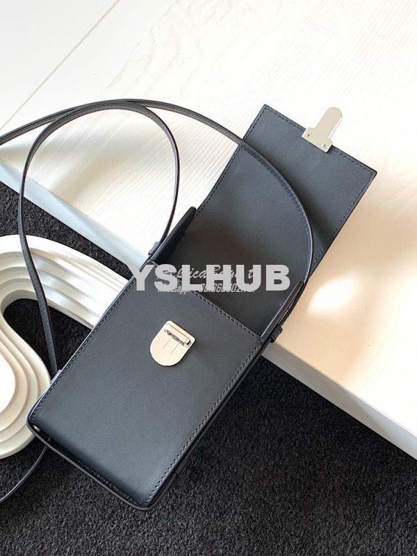 Replica YSL Saint Laurent Tuc Phone Pouch With Strap In Supple Calfski 6
