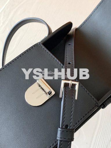 Replica YSL Saint Laurent Tuc Phone Pouch With Strap In Supple Calfski 7