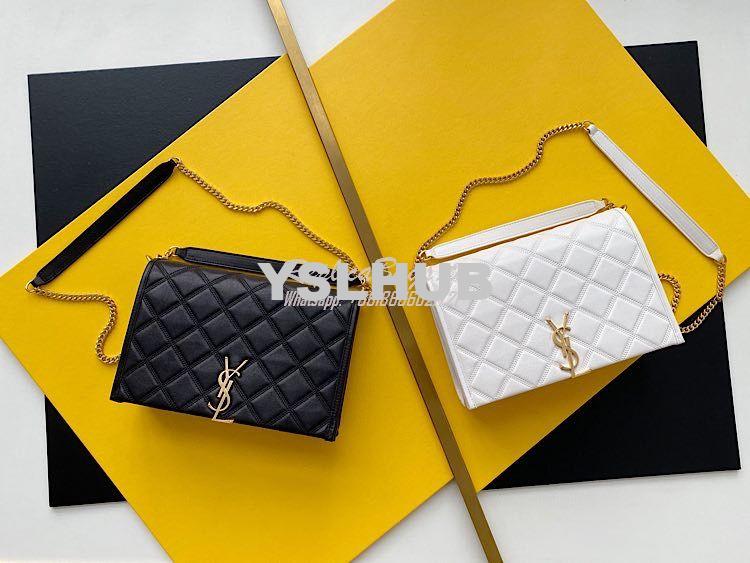 Replica YSL Saint Laurent Becky Mini Chain Bag In Carré-Quilted Lambsk