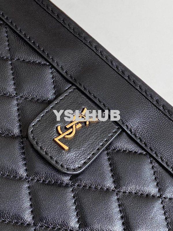 Replica YSL Saint Laurent Victoire Baby Clutch in Leather 65736118 Bla 5