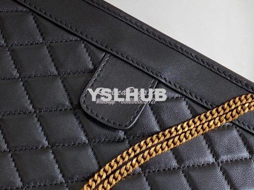 Replica YSL Saint Laurent Victoire Baby Clutch in Leather 65736118 Bla 6