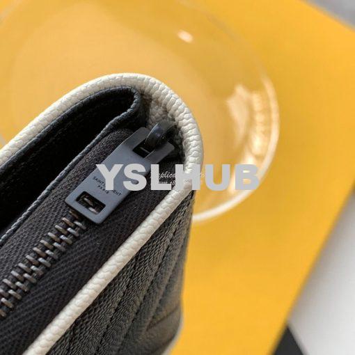 Replica YSL Saint Laurent Monogram compact zip around wallet in grain 6