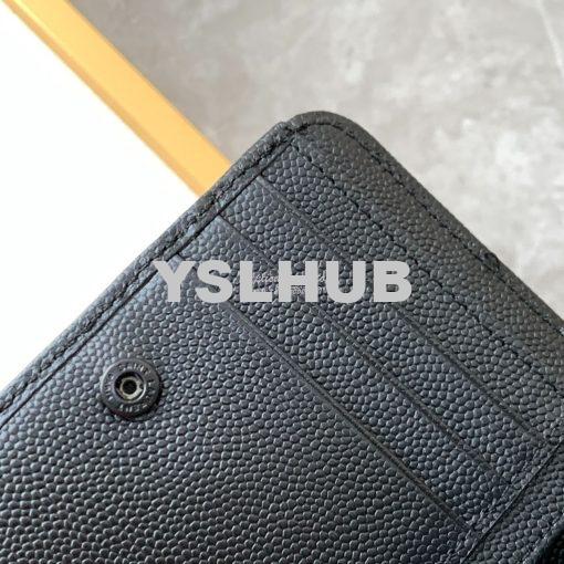 Replica YSL Saint Laurent Monogram compact zip around wallet in grain 8