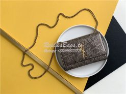 Replica YSL Saint Laurent Kate small with python pattern lambskin leat