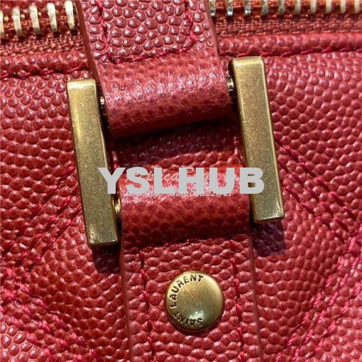Replica YSL Saint Laurent 80's vanity bag in rouge eros carré-quilted 5