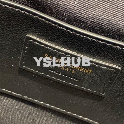 Replica YSL Saint Laurent 80's vanity bag in black carré-quilted grain 13