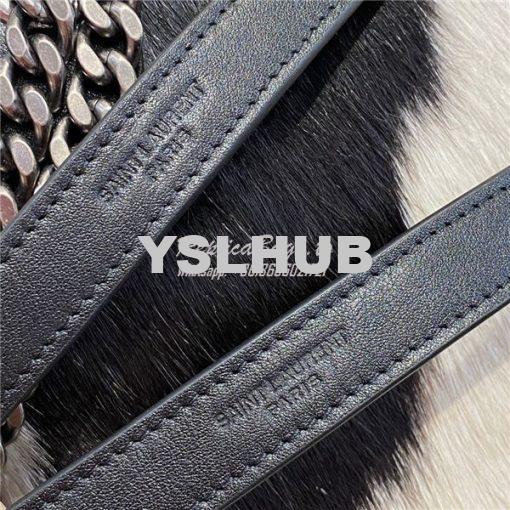 Replica YSL Saint Laurent Niki Pony Hair white and black Shoulder Bag 12