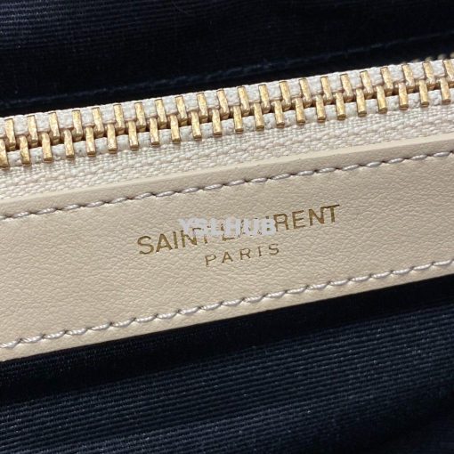 Replica YSL Saint Laurent Medium Loulou Bag In Beige "Y" Matelassé Lea 8