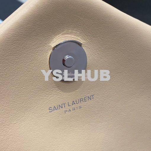 Replica YSL Saint Laurent Medium Loulou Bag In Beige "Y" Matelassé Lea 7