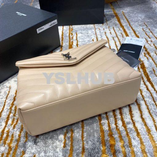 Replica YSL Saint Laurent Medium Loulou Bag In Beige "Y" Matelassé Lea 12