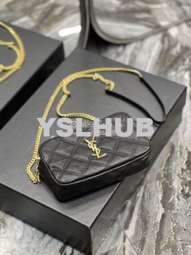 Replica Saint Laurent YSL Becky Double-Zip Pouch in Quilted Lambskin 6 9