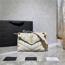 Replica Yves Saint Laurent YSL Loulou Puffer Small Bag In Quilted Lamb 2