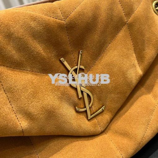 Replica YSL Saint Laurent Loulou Puffer Medium Bag In Quilted Suede An 5