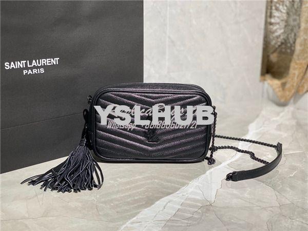 Replica YSL Saint Laurent Lou Mini Bag In Quilted Grain De Poudre Embo