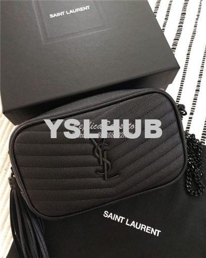 Replica YSL Saint Laurent Lou Mini Bag In Quilted Grain De Poudre Embo 2