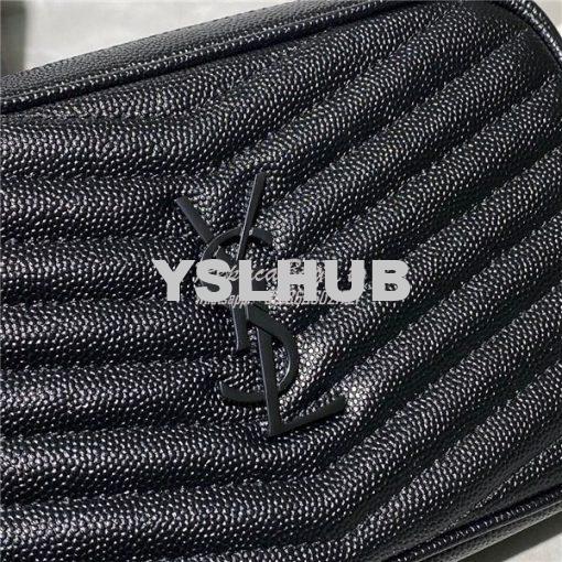 Replica YSL Saint Laurent Lou Mini Bag In Quilted Grain De Poudre Embo 6