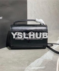 Replica Saint Laurent YSL Sunset Chain Wallet In Smooth Leather 533026 2