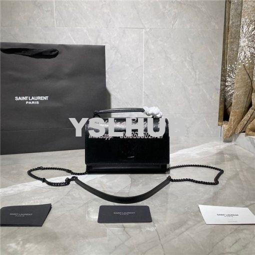 Replica Saint Laurent YSL Sunset Chain Wallet In Smooth Leather 533026 10