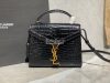 Replica YSL Saint Laurent Cassandra Mini Top Handle Bag In Crocodile E