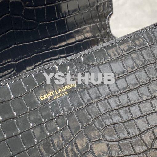 Replica YSL Saint Laurent Cassandra Mini Top Handle Bag In Crocodile E 11