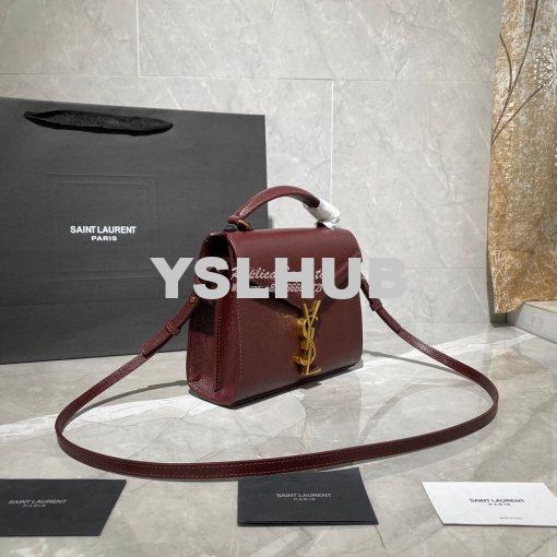 Replica YSL Saint Laurent Cassandra Mini Top Handle Bag In Grain De Po 3