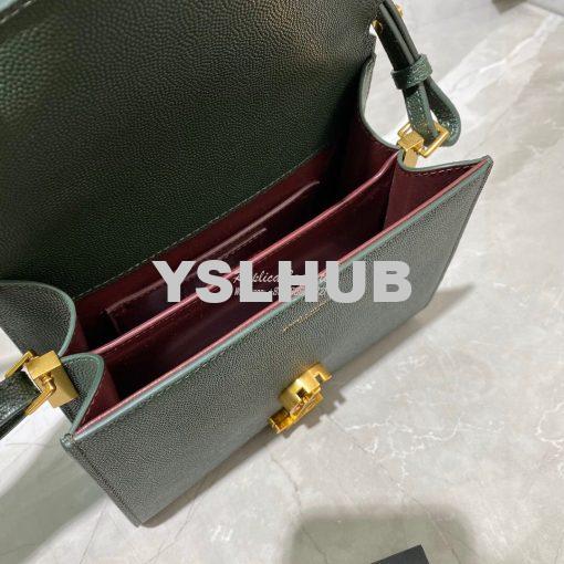 Replica YSL Saint Laurent Cassandra Mini Top Handle Bag In Grain De Po 7