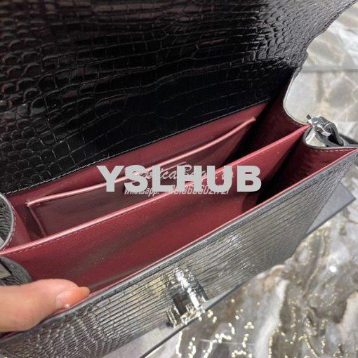 Replica YSL Saint Laurent Cassandra Medium Top Handle Bag In Shiny Cro 8