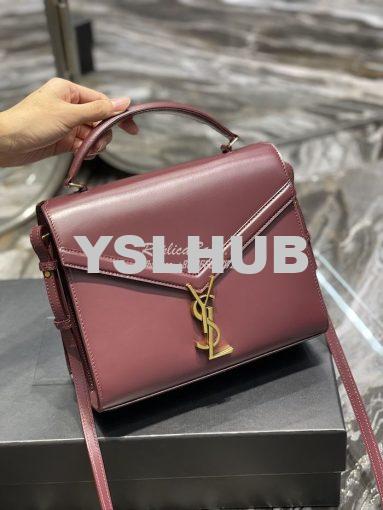 Replica YSL Saint Laurent Cassandra Medium Top Handle Bag In Smooth Le 3