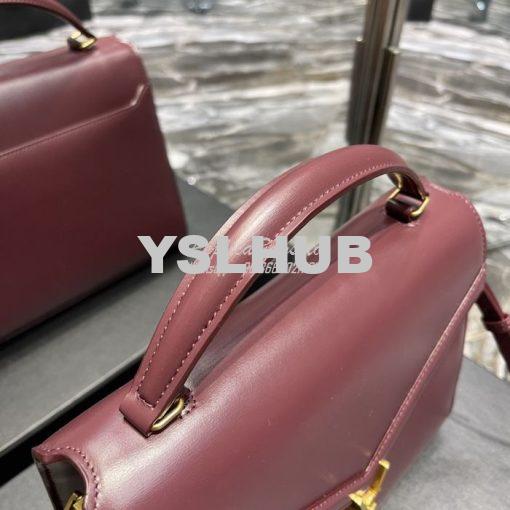 Replica YSL Saint Laurent Cassandra Medium Top Handle Bag In Smooth Le 5