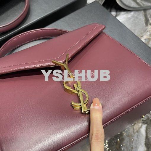 Replica YSL Saint Laurent Cassandra Medium Top Handle Bag In Smooth Le 8