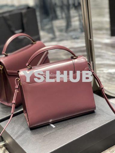 Replica YSL Saint Laurent Cassandra Medium Top Handle Bag In Smooth Le 12