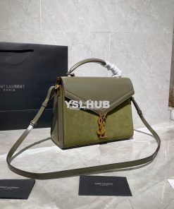 Replica YSL Saint Laurent Cassandra Medium Top Handle Bag In Smooth Le 2