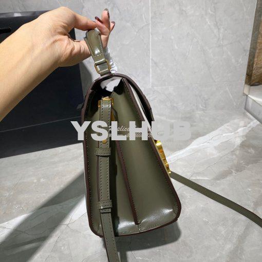 Replica YSL Saint Laurent Cassandra Medium Top Handle Bag In Smooth Le 4