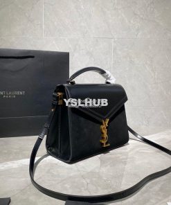 Replica YSL Saint Laurent Cassandra Medium Top Handle Bag In Smooth Le 2