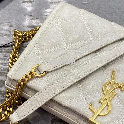 Replica YSL Saint Laurent Becky Chain Wallet In Diamond-quilted Lambsk 3