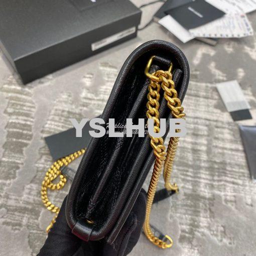 Replica YSL Saint Laurent Becky Chain Wallet In Diamond-quilted Lambsk 5
