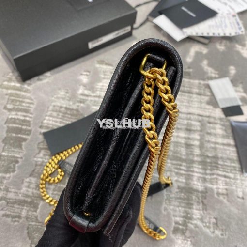 Replica YSL Saint Laurent Becky Chain Wallet In Diamond-quilted Lambsk 5