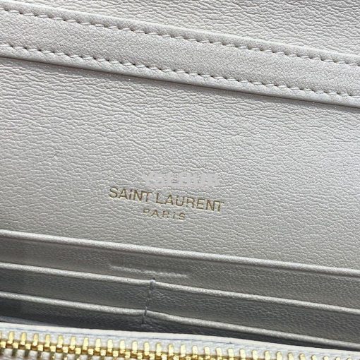 Replica YSL Saint Laurent Becky Chain Wallet In Diamond-quilted Lambsk 8