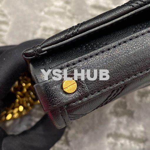 Replica YSL Saint Laurent Becky Chain Wallet In Diamond-quilted Lambsk 7