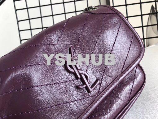 Replica YSL Saint Laurent Niki Baby In Crinkled Vintage Leather 533037 4