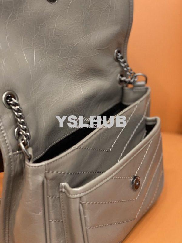 Replica YSL Saint Laurent Niki Baby In Crinkled Vintage Leather 533037 6