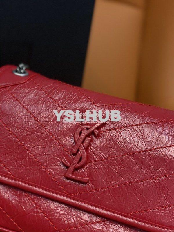 Replica YSL Saint Laurent Niki Baby In Crinkled Vintage Leather 533037 3