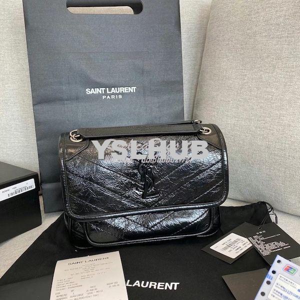Replica YSL Saint Laurent Niki Chain Bag In Vintage Crinkled And Quilt 12
